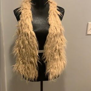 American Eagle faux fur vest